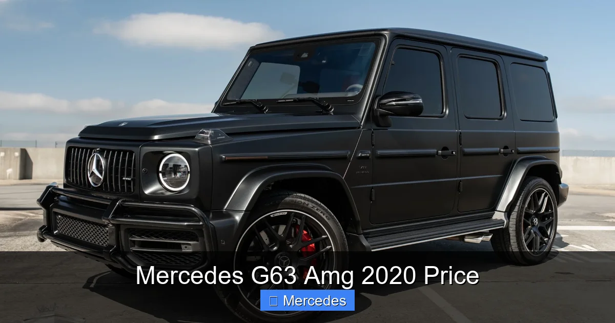 Mercedes G63 Amg 2020 Price