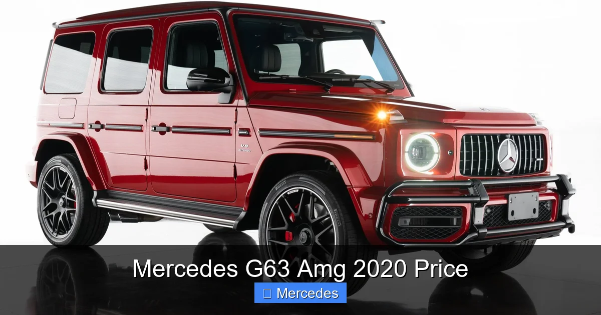 Mercedes G63 Amg 2020 Price