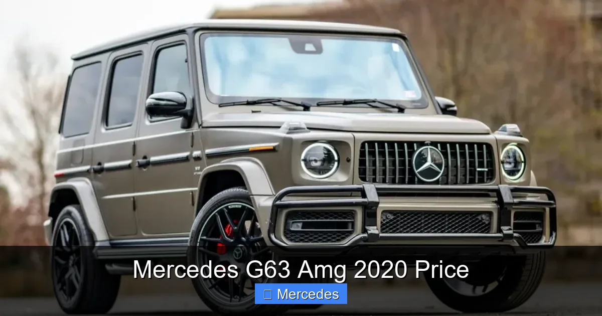 Mercedes G63 Amg 2020 Price