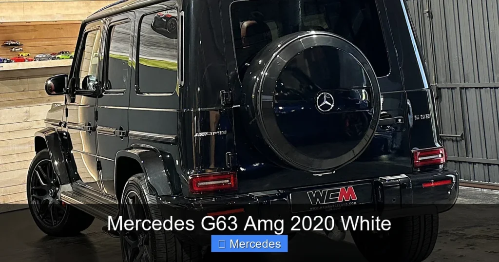 Mercedes G63 Amg 2020 White