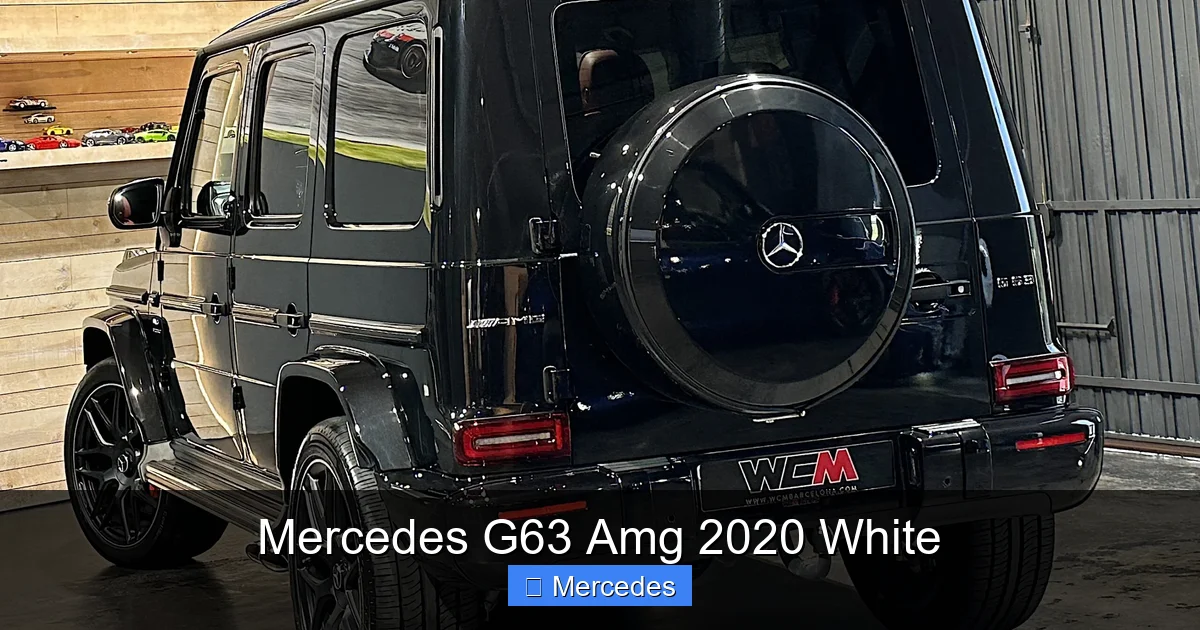 Mercedes G63 Amg 2020 White
