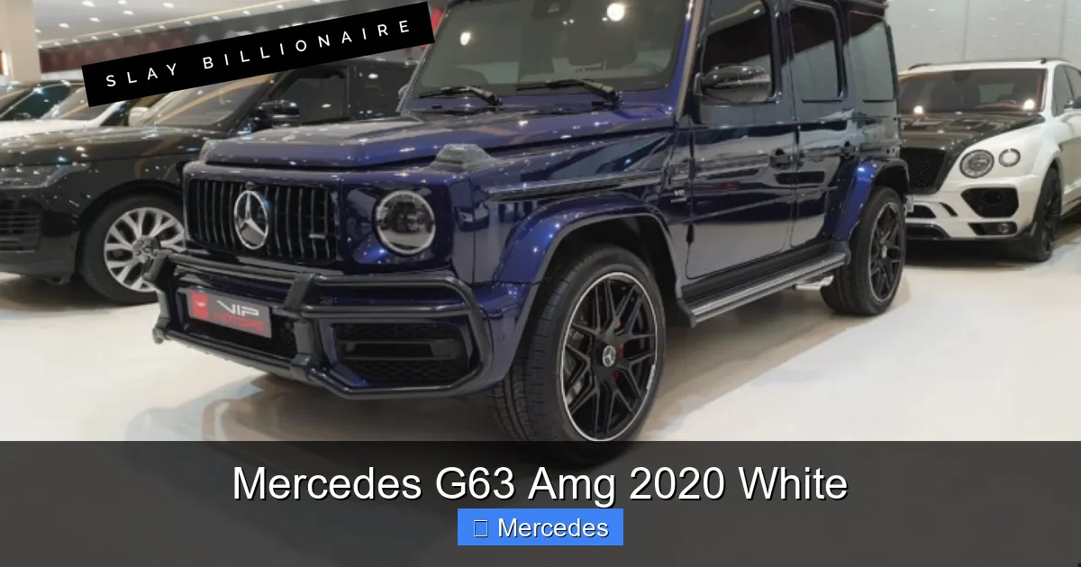 Mercedes G63 Amg 2020 White