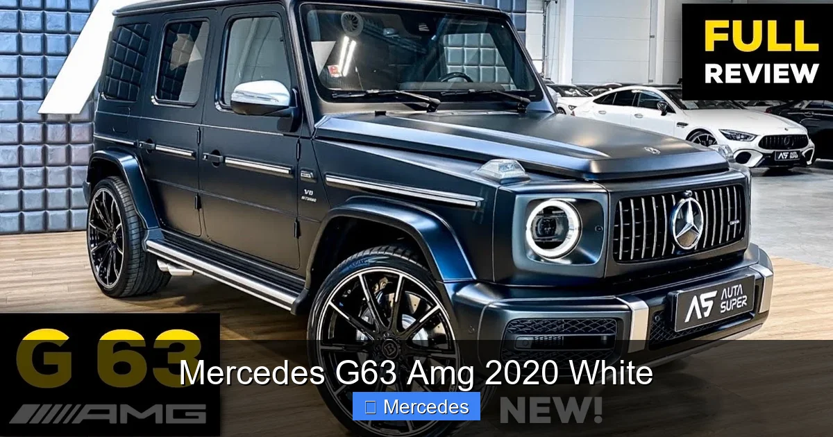 Mercedes G63 Amg 2020 White