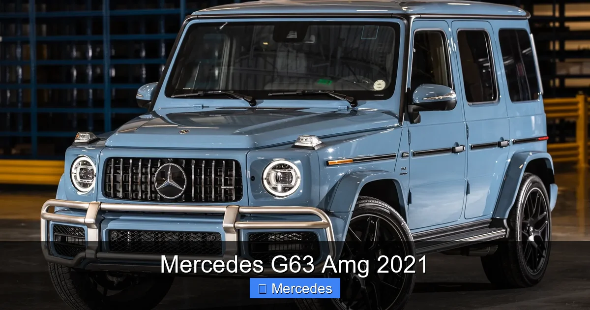 Mercedes G63 Amg 2021