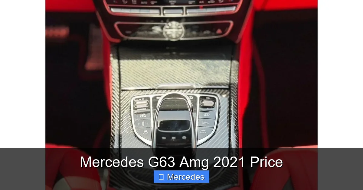 Mercedes G63 Amg 2021 Price