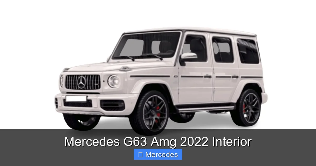 Mercedes G63 Amg 2022 Interior