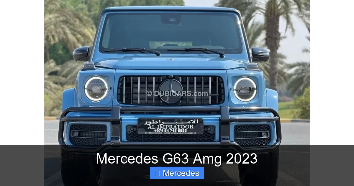 Mercedes G63 Amg 2023