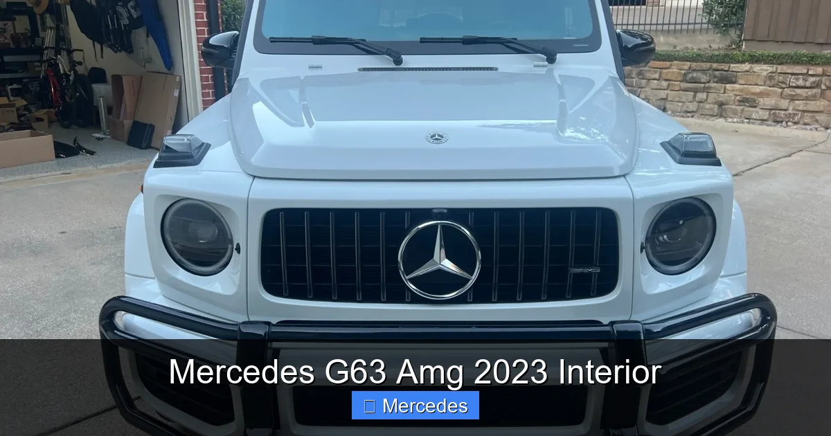 Mercedes G63 Amg 2023 Interior