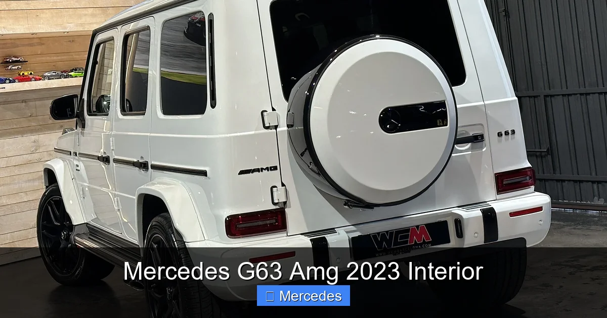 Mercedes G63 Amg 2023 Interior