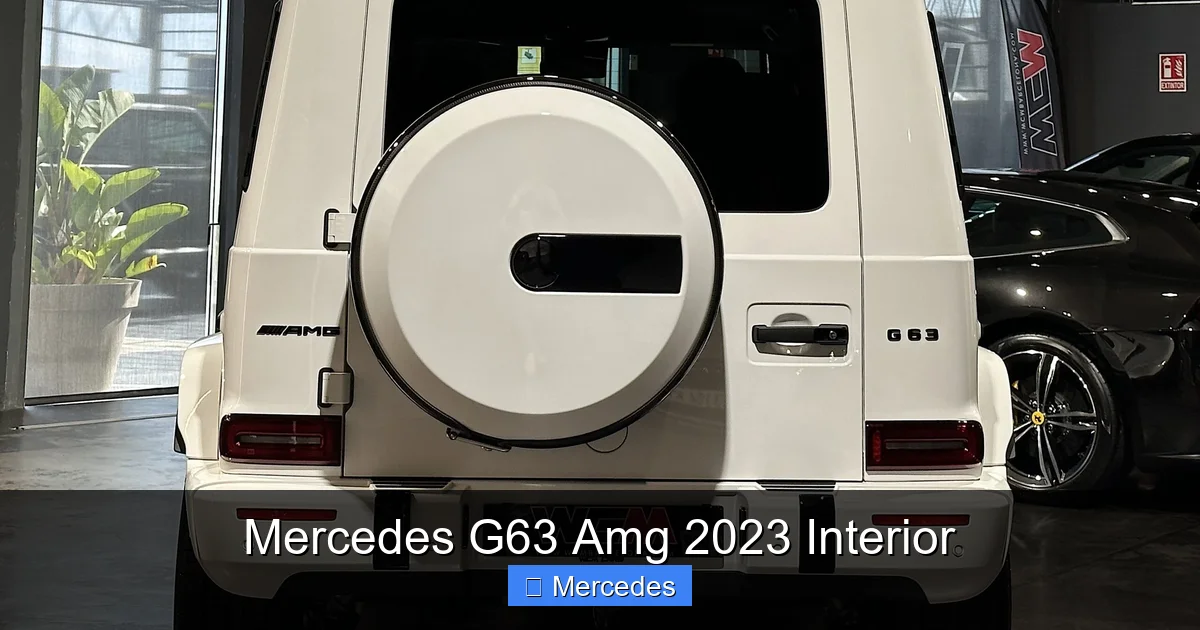 Mercedes G63 Amg 2023 Interior