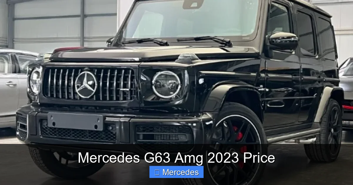 Mercedes G63 Amg 2023 Price