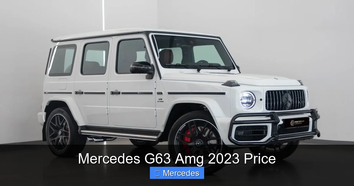 Mercedes G63 Amg 2023 Price