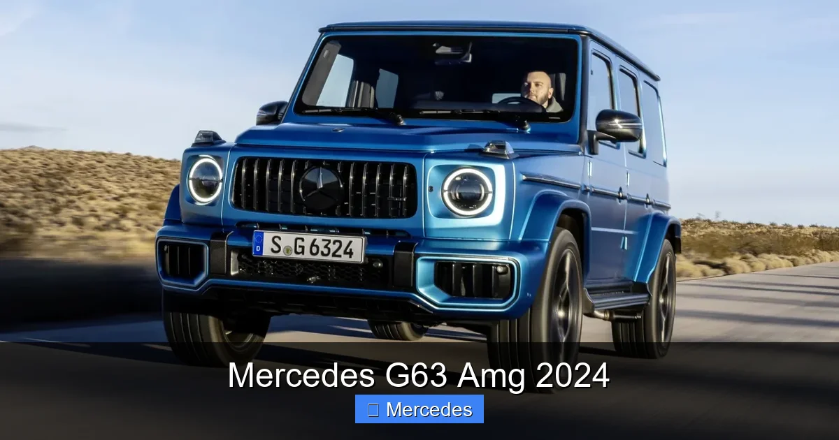 Mercedes G63 Amg 2024
