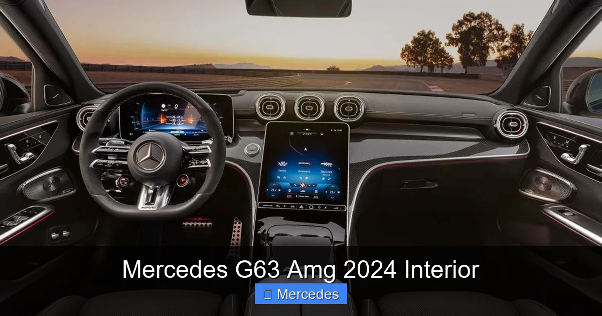 Mercedes G63 Amg 2024 Interior