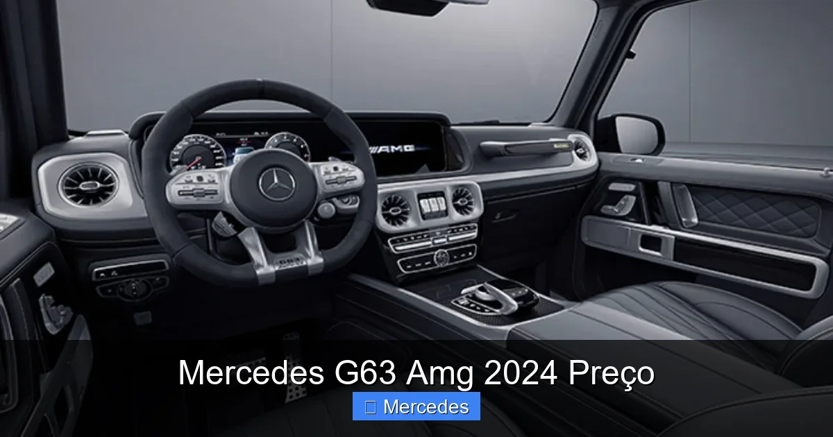 Mercedes G63 Amg 2024 Preço