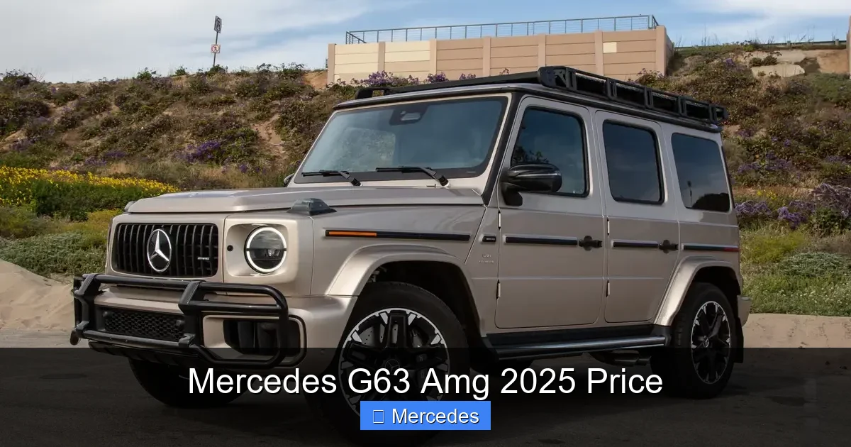 Mercedes G63 Amg 2025 Price