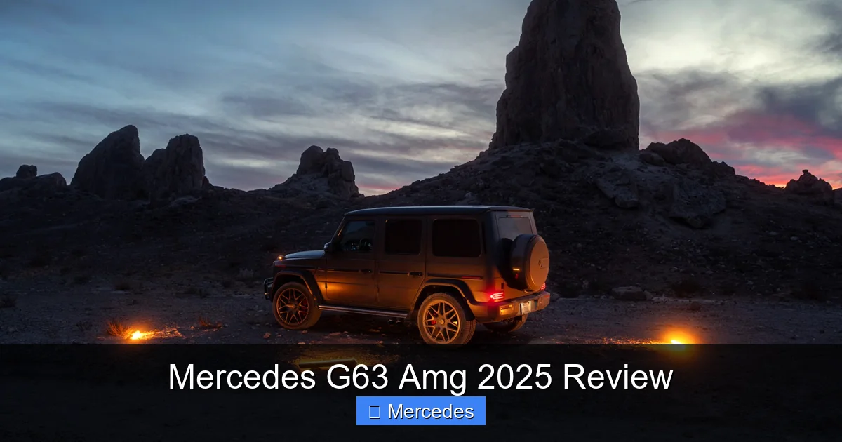 Mercedes G63 Amg 2025 Review