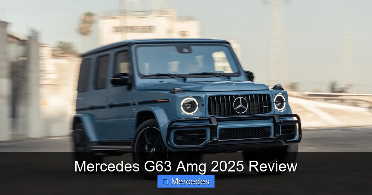 Mercedes G63 Amg 2025 Review