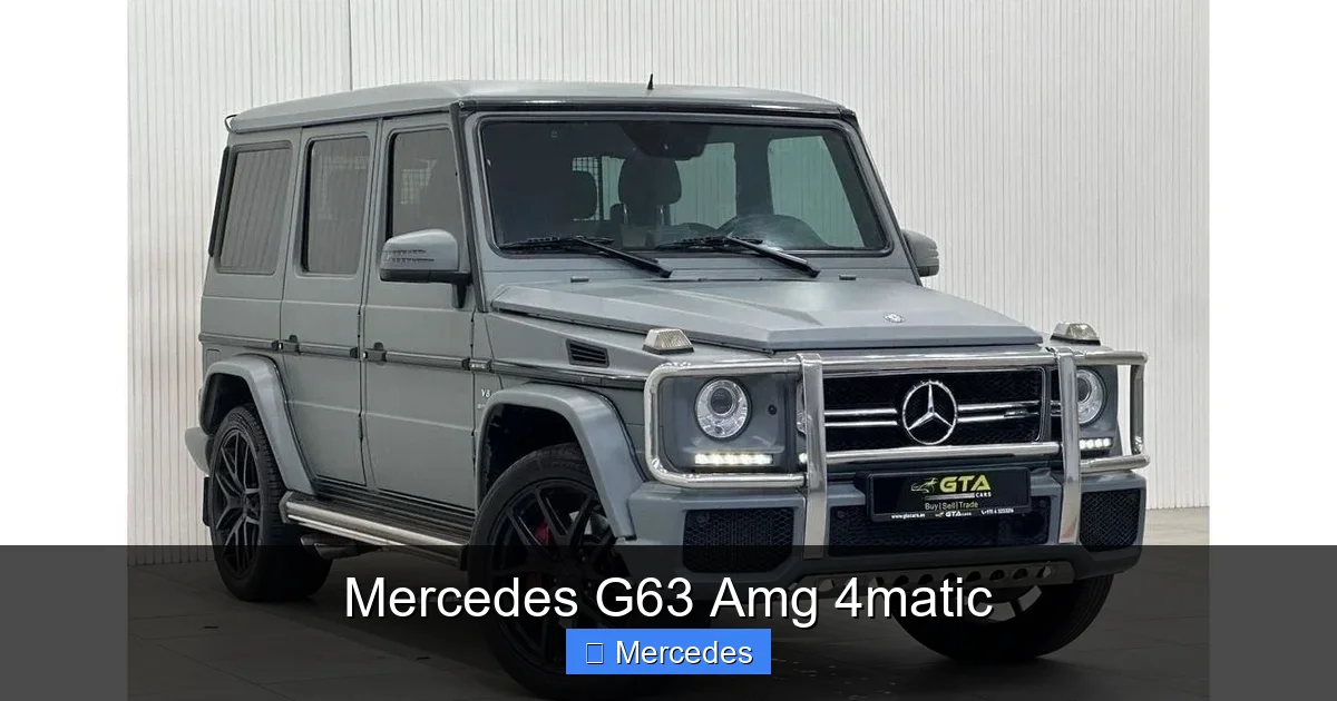 Mercedes G63 Amg 4matic