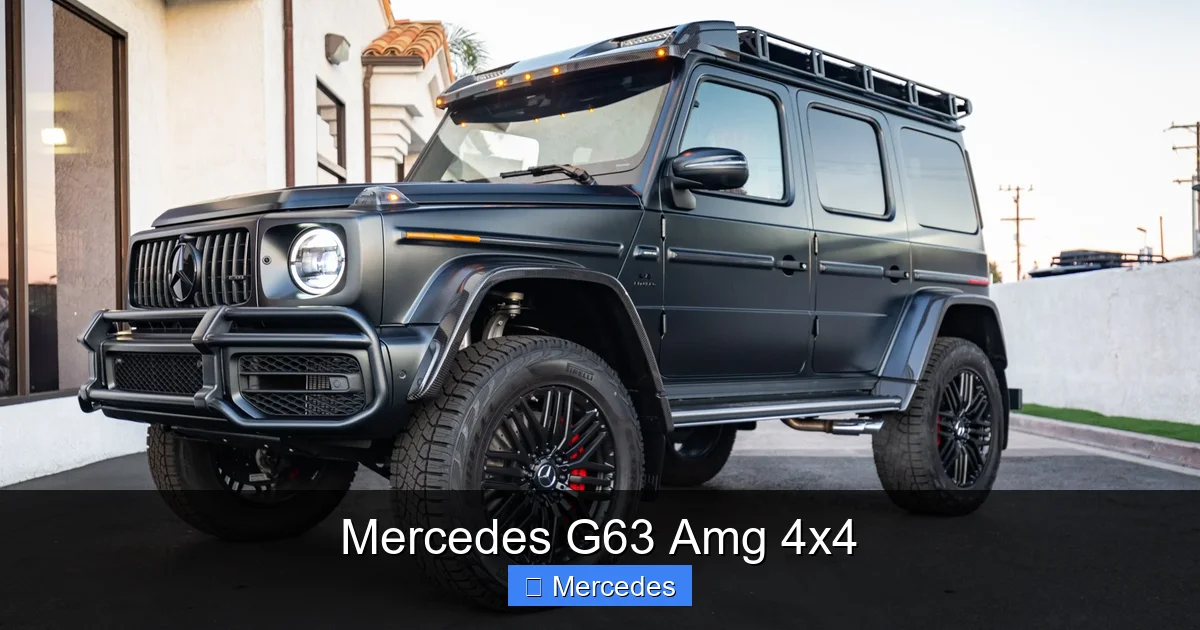 Mercedes G63 Amg 4x4