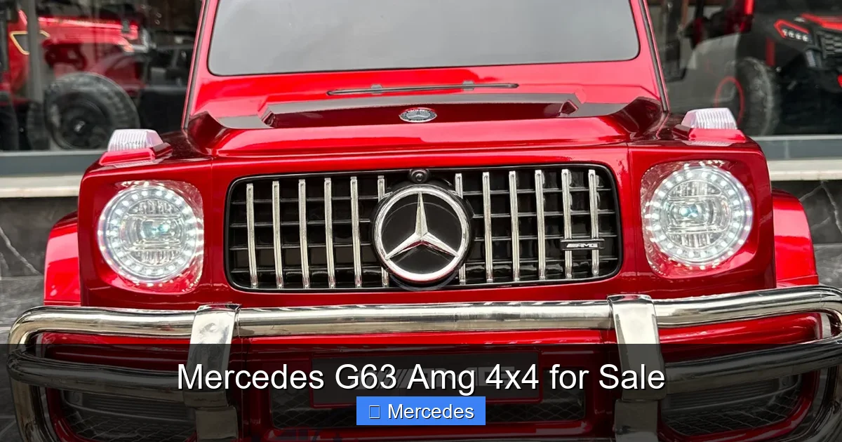 Mercedes G63 Amg 4x4 for Sale