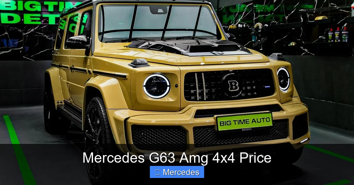 Mercedes G63 Amg 4x4 Price