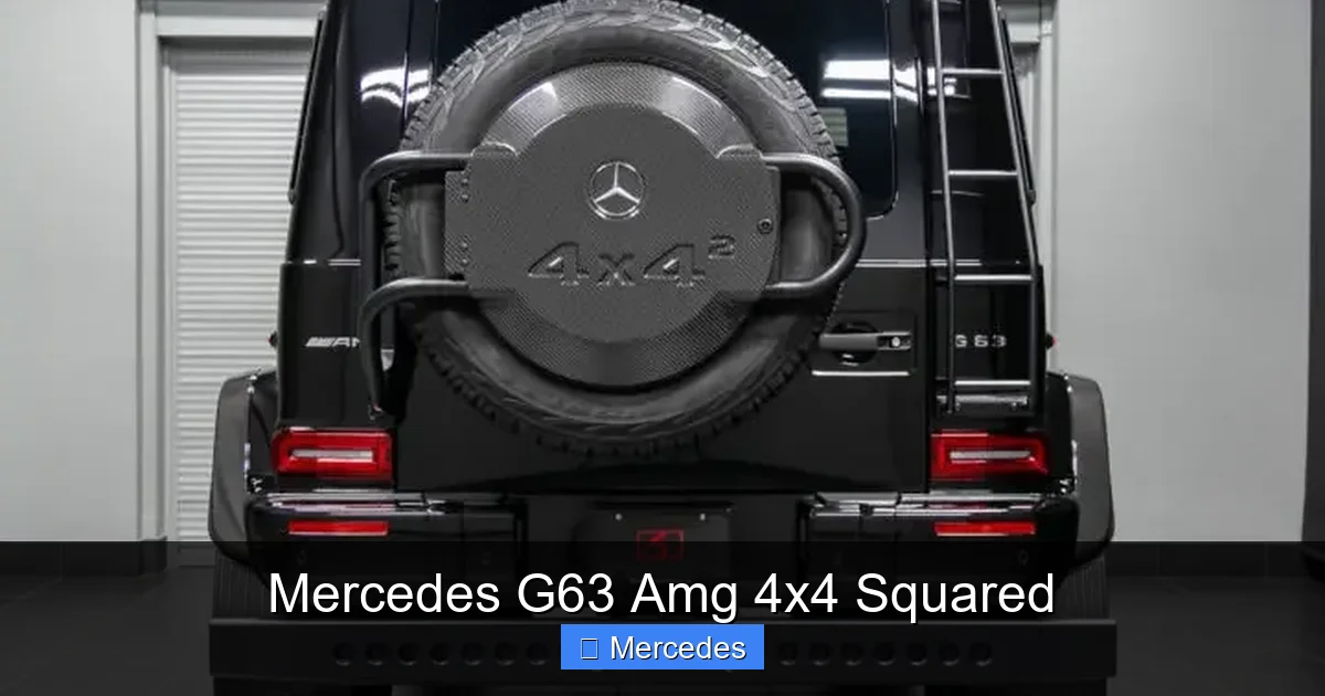 Mercedes G63 Amg 4x4 Squared