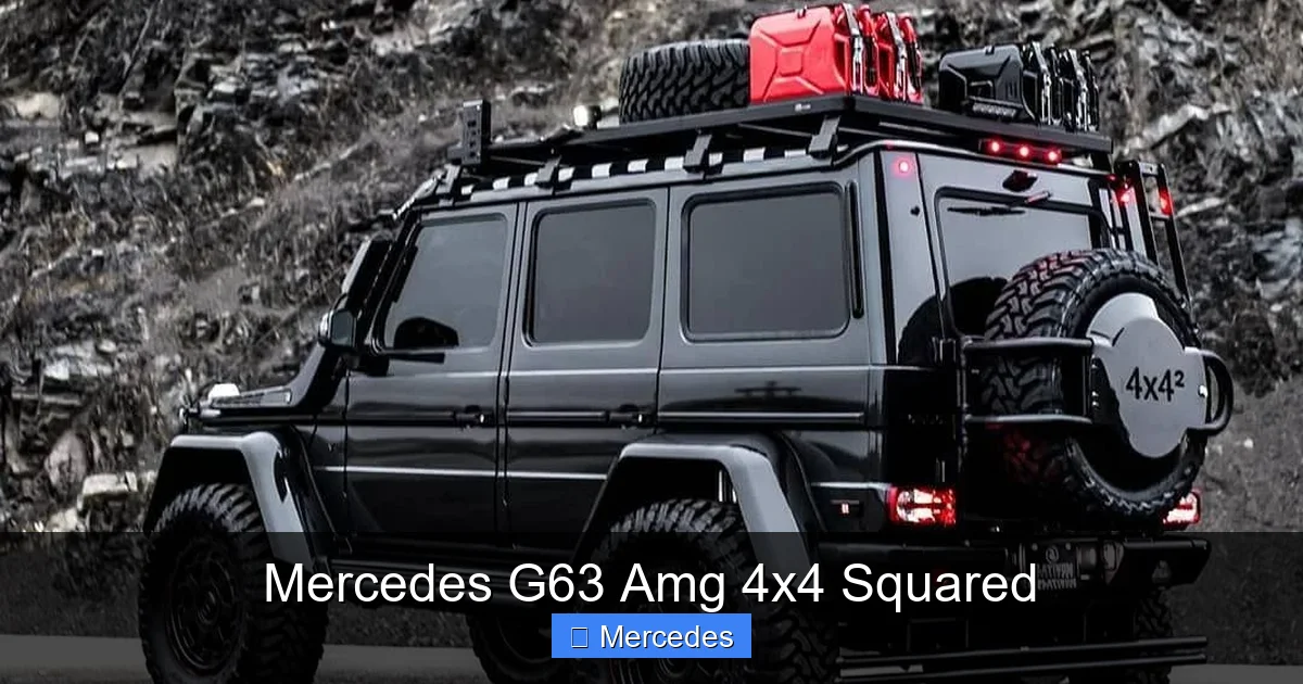 Mercedes G63 Amg 4x4 Squared