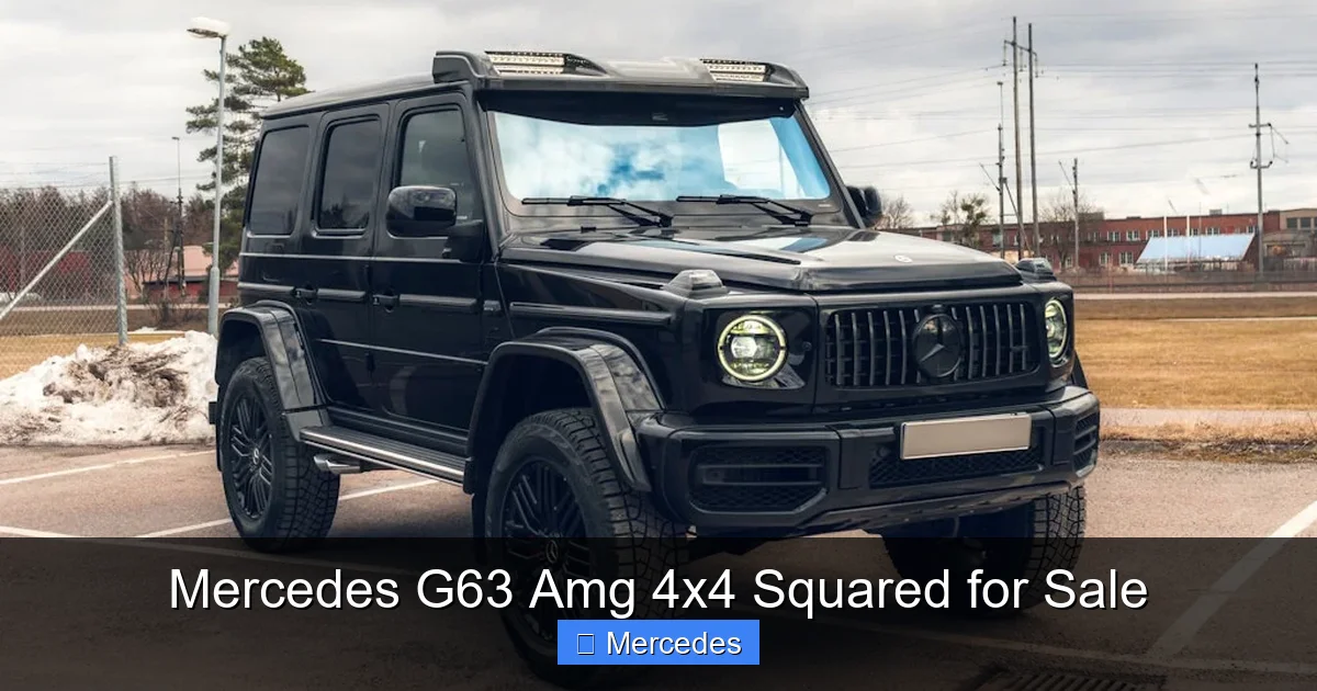 Mercedes G63 Amg 4x4 Squared for Sale