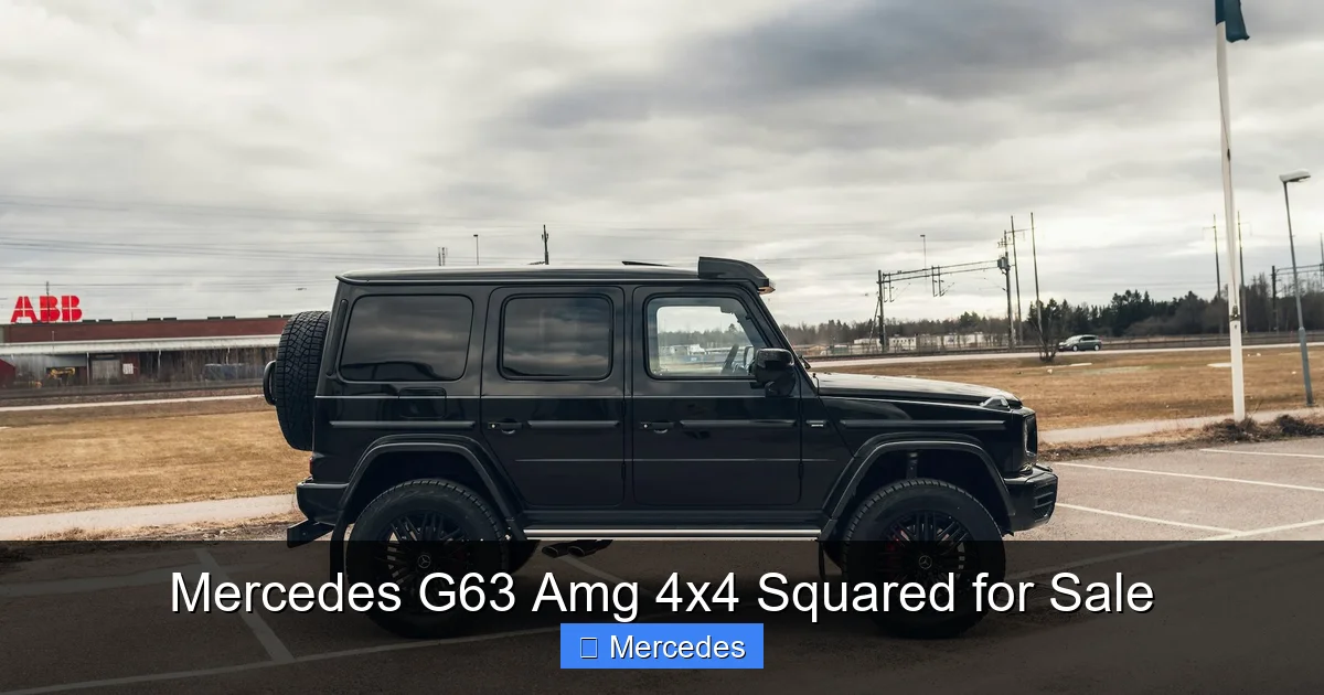 Mercedes G63 Amg 4x4 Squared for Sale