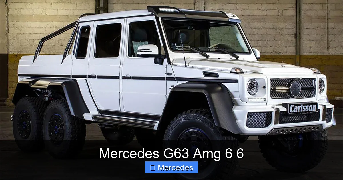 Mercedes G63 Amg 6 6