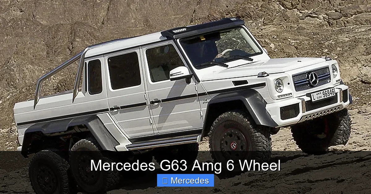 Mercedes G63 Amg 6 Wheel