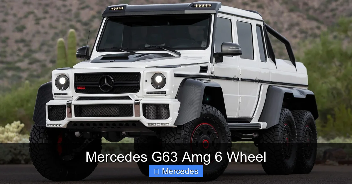 Mercedes G63 Amg 6 Wheel