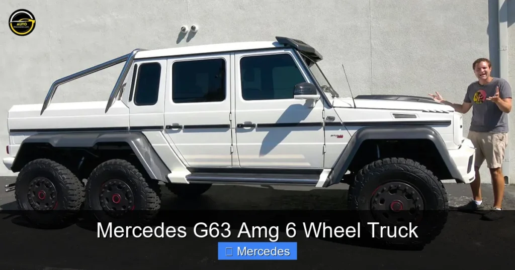 Mercedes G63 Amg 6 Wheel Truck