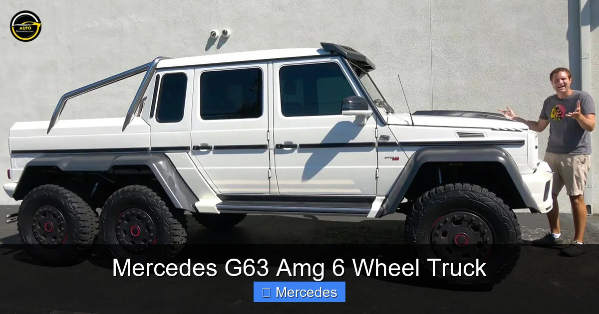 Mercedes G63 Amg 6 Wheel Truck