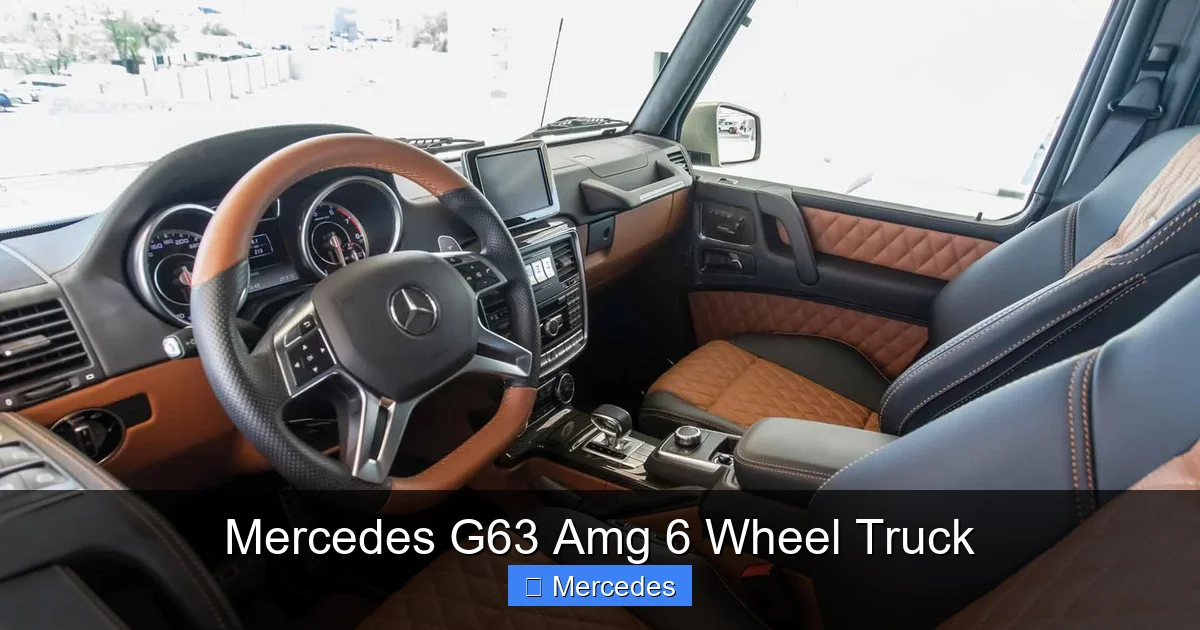 Mercedes G63 Amg 6 Wheel Truck
