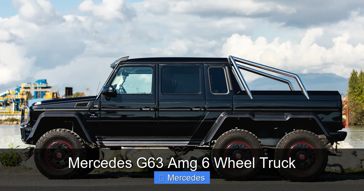 Mercedes G63 Amg 6 Wheel Truck