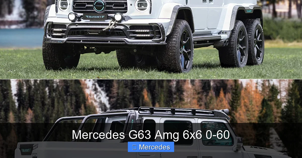 Mercedes G63 Amg 6x6 0-60