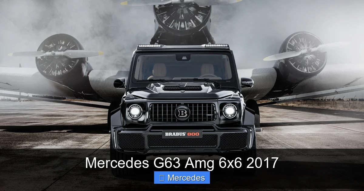 Mercedes G63 Amg 6x6 2017