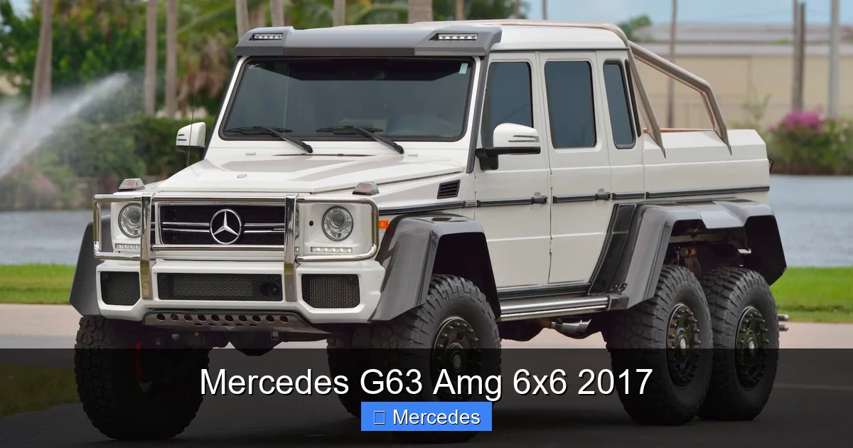 Mercedes G63 Amg 6x6 2017