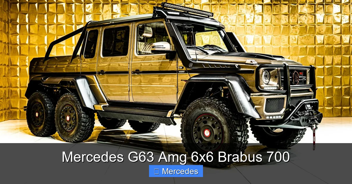 Mercedes G63 Amg 6x6 Brabus 700