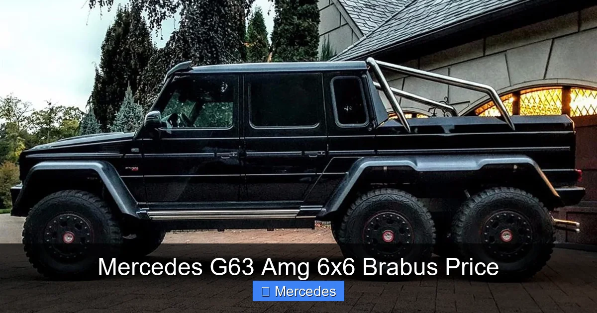 Mercedes G63 Amg 6x6 Brabus Price