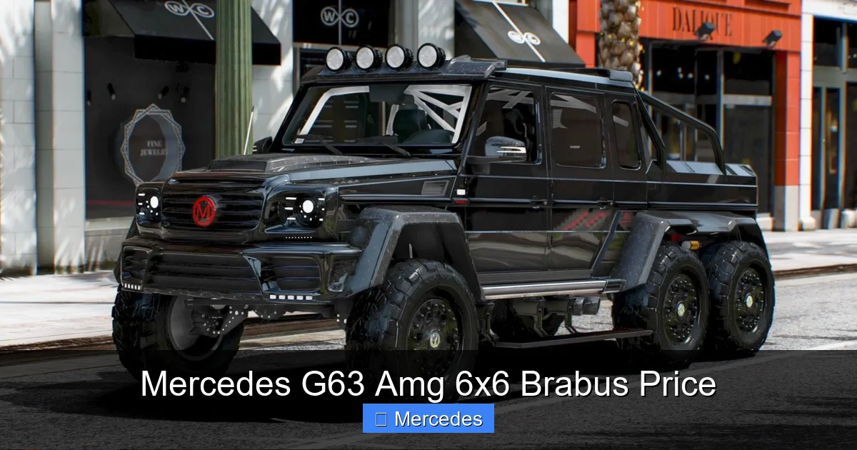 Mercedes G63 Amg 6x6 Brabus Price