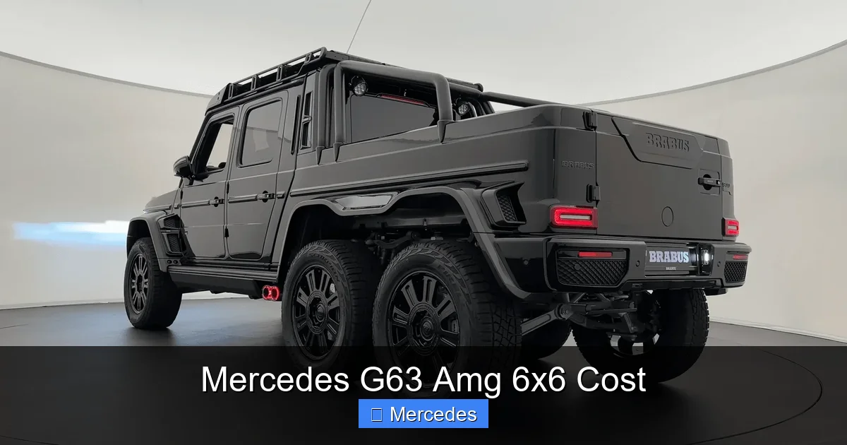 Mercedes G63 Amg 6x6 Cost