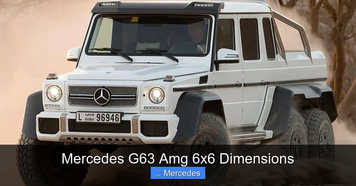 Mercedes G63 Amg 6x6 Dimensions