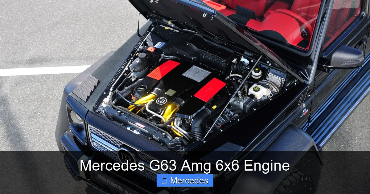 Mercedes G63 Amg 6x6 Engine