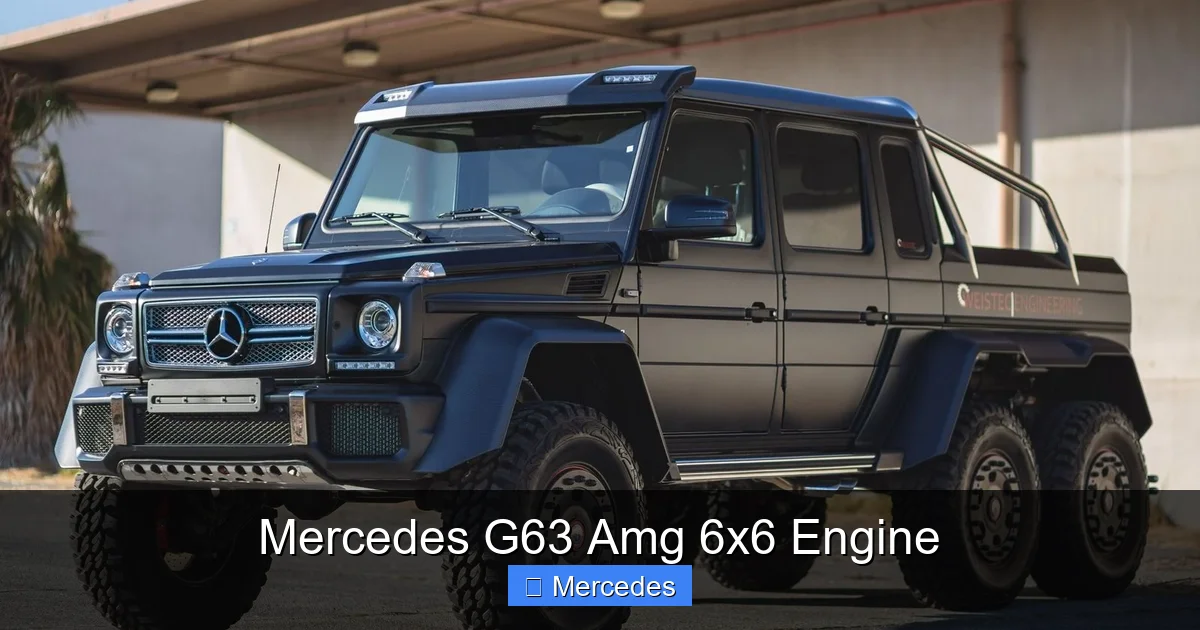 Mercedes G63 Amg 6x6 Engine