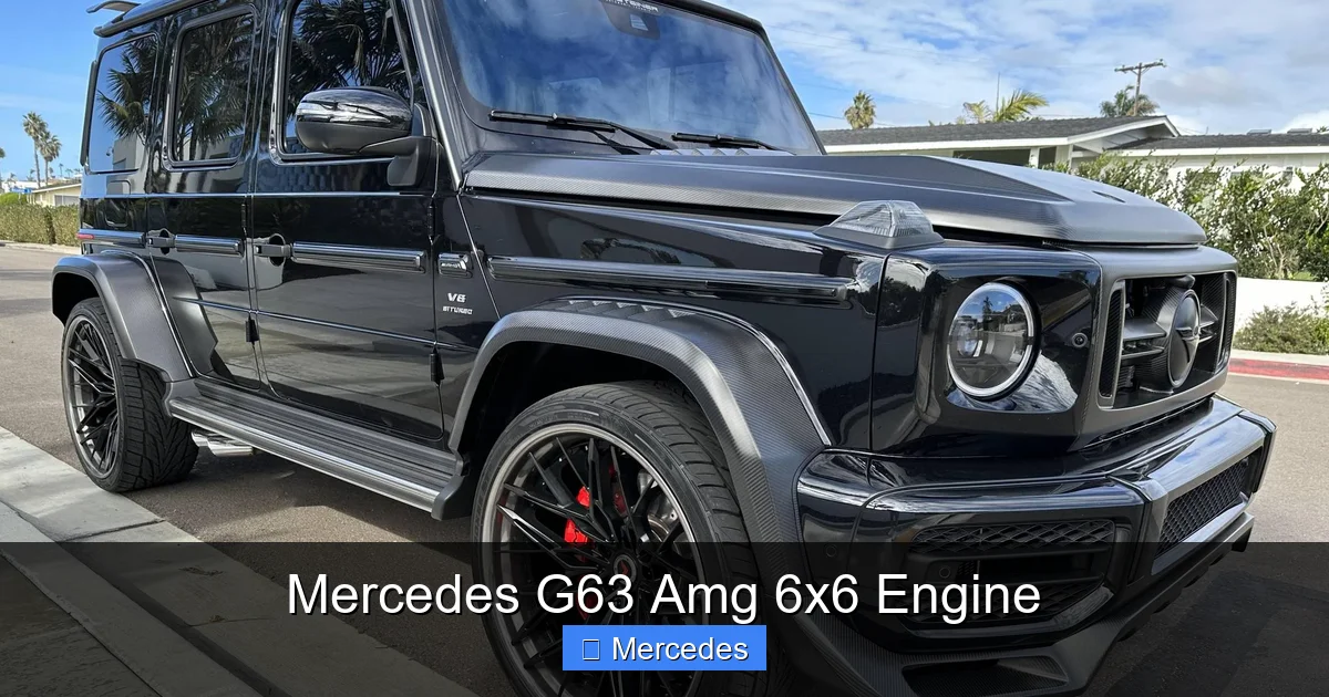 Mercedes G63 Amg 6x6 Engine
