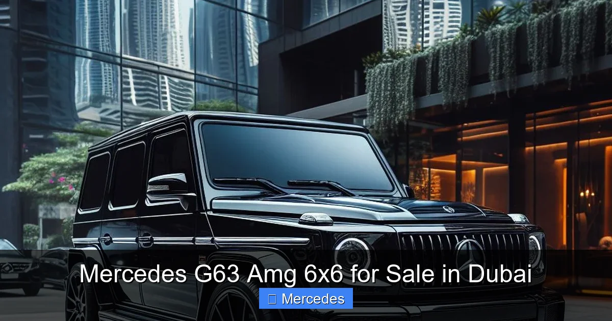 Mercedes G63 Amg 6x6 for Sale in Dubai