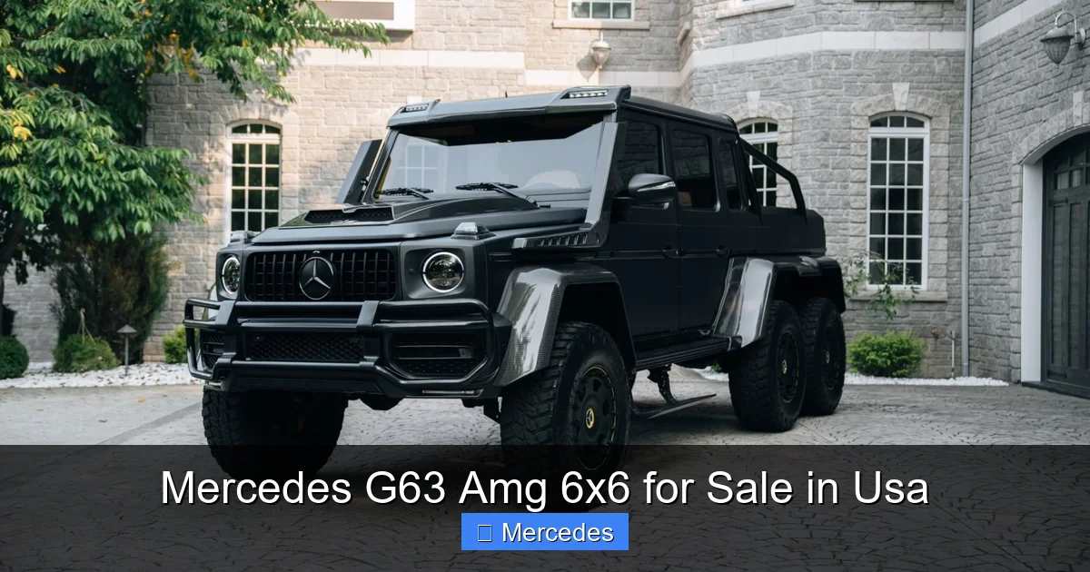 Mercedes G63 Amg 6x6 for Sale in Usa